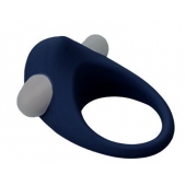 Гладкое синее эрекционное виброкольцо STIMU RING - Dream Toys - в Томске купить с доставкой