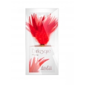 Красный перьевой тиклер Plume - 23 см. - Lola Lingerie - купить с доставкой в Томске