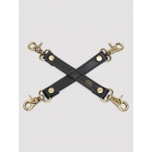 Черный фиксатор для манжет Bound to You Faux Leather Hogtie - Fifty Shades of Grey - купить с доставкой в Томске