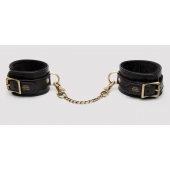 Черные оковы на ноги Bound to You Faux Leather Ankle Cuffs - Fifty Shades of Grey - купить с доставкой в Томске