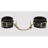 Черные наручники Bound to You Faux Leather Wrist Cuffs - Fifty Shades of Grey - купить с доставкой в Томске