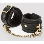 Черные наручники Bound to You Faux Leather Wrist Cuffs - Fifty Shades of Grey - купить с доставкой в Томске