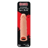 Телесная насадка EXTENDER WITH BALL STRAP 6.5 - 17 см. - Dream Toys - в Томске купить с доставкой