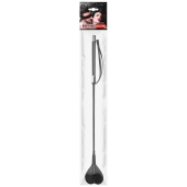 Черный стек с наконечником-сердечком - 54 см. - Notabu - купить с доставкой в Томске Черный стек с наконечником-сердечком - 54 см. - Notabu - купить с доставкой в Томске