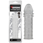 Прозрачная реалистичная насадка на пенис Extra Texture Sleeve - 16,2 см. - Chisa - в Томске купить с доставкой