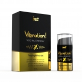 Жидкий интимный гель с эффектом вибрации Vibration! Vodka Energy - 15 мл. - INTT - купить с доставкой в Томске