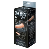 Телесный пустотелый харнесс MEN Style - 17,5 см. - LOVETOY (А-Полимер) - купить с доставкой в Томске