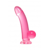 Розовый реалистичный фаллоимитатор Fush - 18 см. - A-toys купить с доставкой в интернет-магазине Orgasmix в Томске Розовый реалистичный фаллоимитатор Fush - 18 см. - A-toys