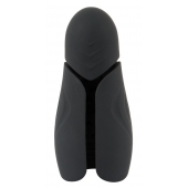 Черный силиконовый вибромастурбатор с нагревом Masturbator with 2 Functions - Orion - в Томске купить с доставкой