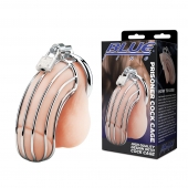Металлическая клетка Prisoner Cock Сage с замком - BlueLine - купить с доставкой в Томске