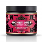 Пудра для тела Honey Dust Body Powder с ароматом клубники - 170 гр. - Kama Sutra - купить с доставкой в Томске