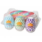 Набор из 6 мастурбаторов Tenga EGG IV с различным рельефом - Tenga - в Томске купить с доставкой
