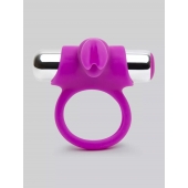 Лиловое виброкольцо с пультом ДУ Remote Control Cock Ring - Happy Rabbit - в Томске купить с доставкой