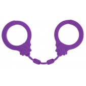 Фиолетовые силиконовые наручники Suppression - Lola Games - купить с доставкой в Томске