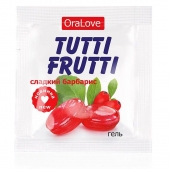 Гель-смазка Tutti-frutti со вкусом барбариса - 4 гр. - Биоритм - купить с доставкой в Томске