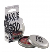 Экстремально тонкие презервативы в железном кейсе MAXUS Extreme Thin - 3 шт. - Maxus - купить с доставкой в Томске