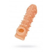 Телесная закрытая насадка с пупырышками Cock Sleeve Size M - 15,6 см. - KOKOS - в Томске купить с доставкой