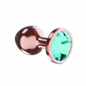 Пробка цвета розового золота с малиновым кристаллом Diamond Topaz Shine L - 8,3 см. - Lola Games - купить с доставкой в Томске
