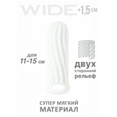 Белый фаллоудлинитель Homme Wide - 13 см. - Lola Games - в Томске купить с доставкой