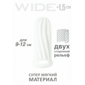 Белый фаллоудлинитель Homme Wide - 11 см. - Lola Games - в Томске купить с доставкой