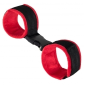 Красно-черные велюровые оковы Anonymo - ToyFa - купить с доставкой в Томске
