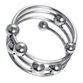 Большое металлическое кольцо под головку пениса - ToyFa - купить с доставкой в Томске