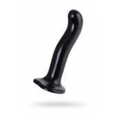 Черный стимулятор для пар P G-Spot Dildo Size L - 19 см. - Strap-on-me - в Томске купить с доставкой