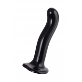 Черный стимулятор для пар P G-Spot Dildo Size L - 19 см. - Strap-on-me - в Томске купить с доставкой
