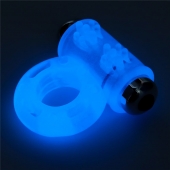 Голубое, светящееся в темноте эрекционное виброкольцо Lumino Play Vibrating Penis Ring - Lovetoy - в Томске купить с доставкой