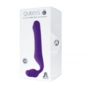 Фиолетовый безремневой страпон Queens L - Adrien Lastic - купить с доставкой в Томске