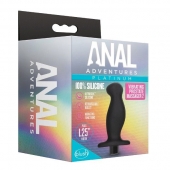 Черный анальный вибромассажёр Silicone Vibrating Prostate Massager 02 - 10,8 см. - Blush Novelties - в Томске купить с доставкой