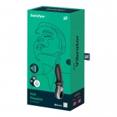 Черный анальный вибратор Hot Passion с функцией нагрева - Satisfyer - в Томске купить с доставкой