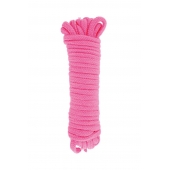Розовая веревка для связывания Sweet Caress Rope - 10 метров - Sweet Caress - купить с доставкой в Томске
