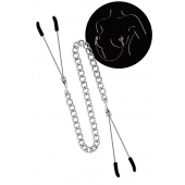 Регулируемые зажимы для сосков Sweet Caress Nipple Chain - Sweet Caress - купить с доставкой в Томске