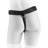 Страпон с телесной насадкой 7  Uncut with Strap on Harness - 18 см. - Pipedream - купить с доставкой в Томске