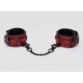Красно-черные наручники Reversible Faux Leather Wrist Cuffs - Fifty Shades of Grey - купить с доставкой в Томске