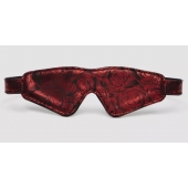 Двусторонняя красно-черная маска на глаза Reversible Faux Leather Blindfold - Fifty Shades of Grey - купить с доставкой в Томске
