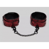 Красно-черные оковы Reversible Faux Leather Ankle Cuffs - Fifty Shades of Grey - купить с доставкой в Томске