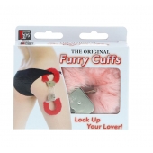 Металлические наручники с розовой меховой опушкой METAL HANDCUFF WITH PLUSH PINK - Dream Toys - купить с доставкой в Томске