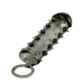 Дымчатая стимулирующая насадка с закрытой головкой SAMURAI PENIS SLEEVE BLACK - 14,5 см. - NMC - в Томске купить с доставкой