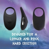 Черное эрекционное виброкольцо Thor Cockring - FeelzToys - в Томске купить с доставкой