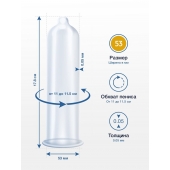 Презервативы MY.SIZE размер 53 - 3 шт. - My.Size - купить с доставкой в Томске