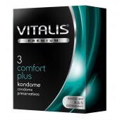 Контурные презервативы VITALIS PREMIUM comfort plus - 3 шт. - Vitalis - купить с доставкой в Томске