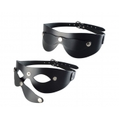 Черная кожаная маска  Новичок - Sitabella - купить с доставкой в Томске