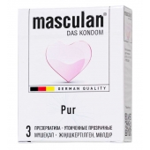 Супертонкие презервативы Masculan Pur - 3 шт. - Masculan - купить с доставкой в Томске