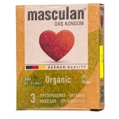 Экологически чистые презервативы Masculan Organic - 3 шт. - Masculan - купить с доставкой в Томске