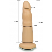 Телесная насадка Harness - 15,8 см. - LOVETOY (А-Полимер) - купить с доставкой в Томске
