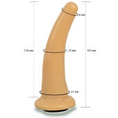 Телесная гладкая насадка Harness - 13,3 см. - LOVETOY (А-Полимер) - купить с доставкой в Томске