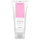 Смазка на водной основе Mixgliss Sweet с ароматом бабл-гам - 70 мл. - Mixgliss - купить с доставкой в Томске