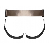 Бронзовый пояс для насадок Curious Harness - Strap-on-me купить в Томске с доставкой в Orgasmix.ru Бронзовый пояс для насадок Curious Harness - Strap-on-me - купить с доставкой в Томске